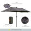 Briyonna 440cm X 256cm Rectangular Lighted Market Parasol-558804643