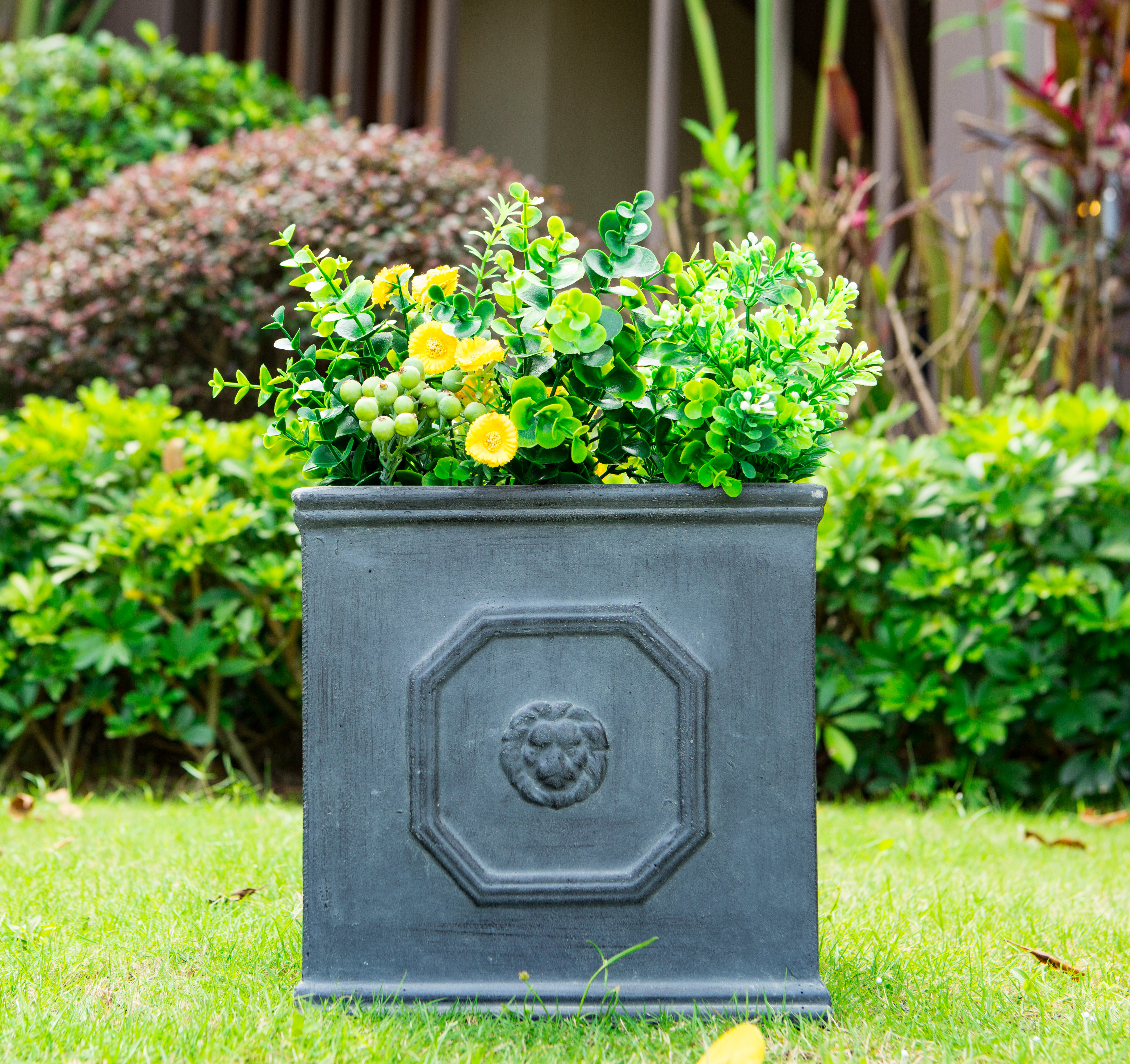 Bloomsbury Market Hillevi Concrete Planter Box & Reviews | Wayfair