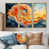 Toile avec cadre flottant or