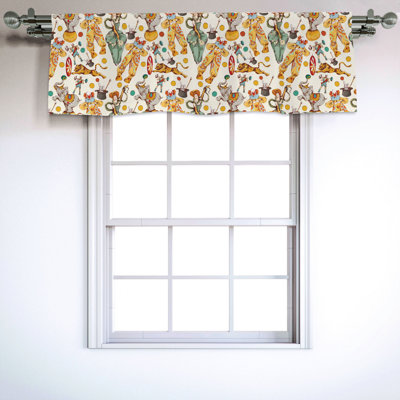 Sateen Ruffled Window Valance
