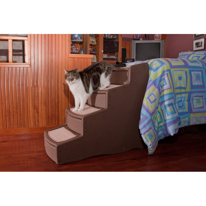 Easy Steps Stairs With 4 Steps, Chocolate