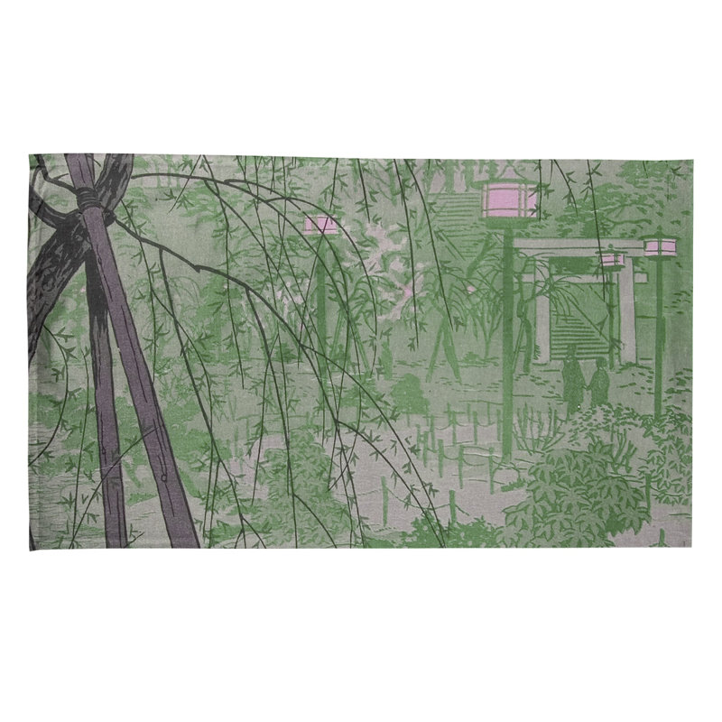 Tea Towel Kitchen Towel, Green, Poly Twill
