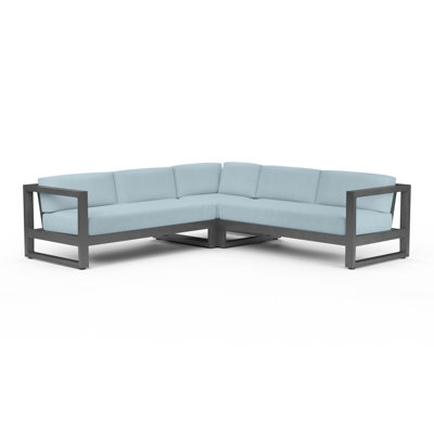 Georgie Patio Sectional with Sunbrella Cushions -  Joss & Main, 8866EF34D55D4E2C8DD24D9D22AD323E