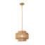 Luminaire de lustre en rotin