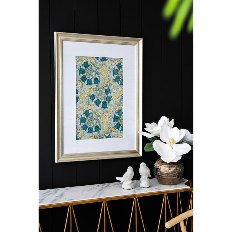 Multicolore 24 "x 32", art floral encadré doré pour chambre à coucher, décoration de salon