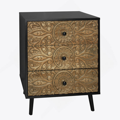 3 Drawer Cabinet, American Furniture,Suitable For Bedroom, Living Room, Study