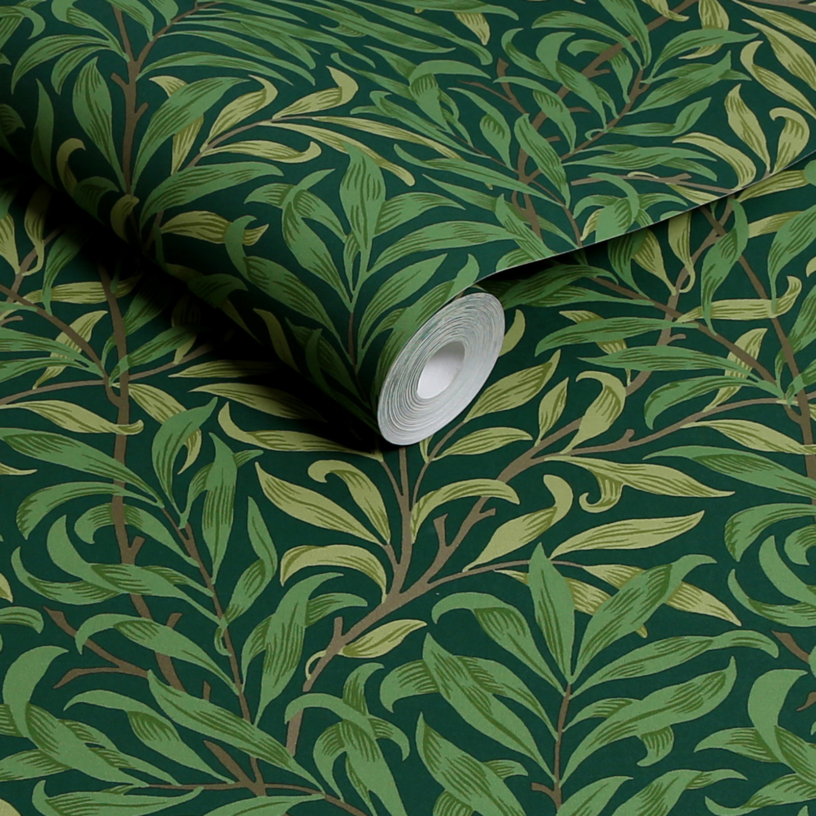 Floral Wallpaper, Deep Green