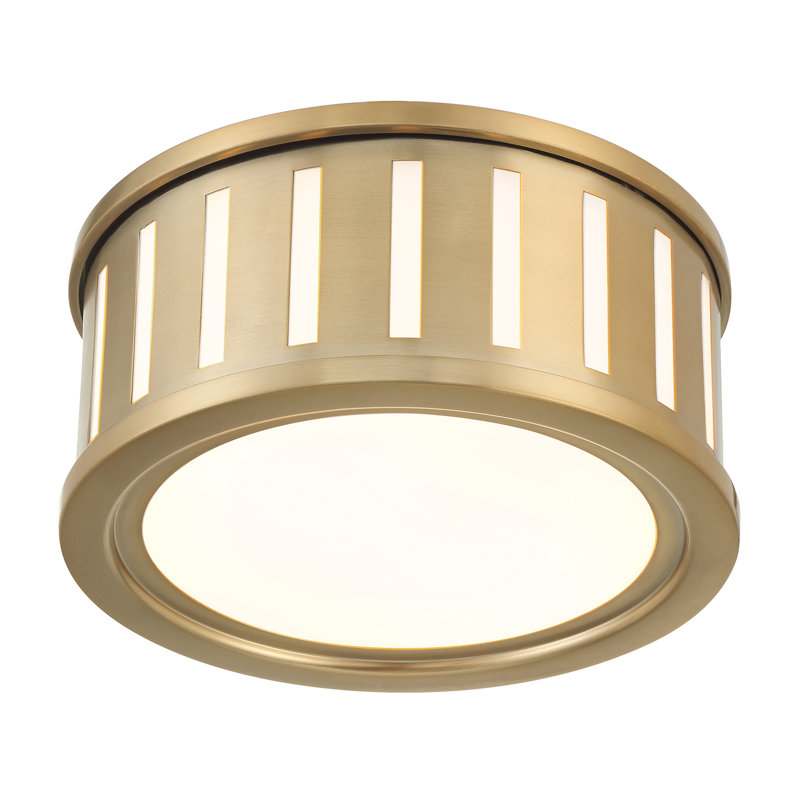 Numan 2 Light Flush Mount _x000D_, Vibrant Gold