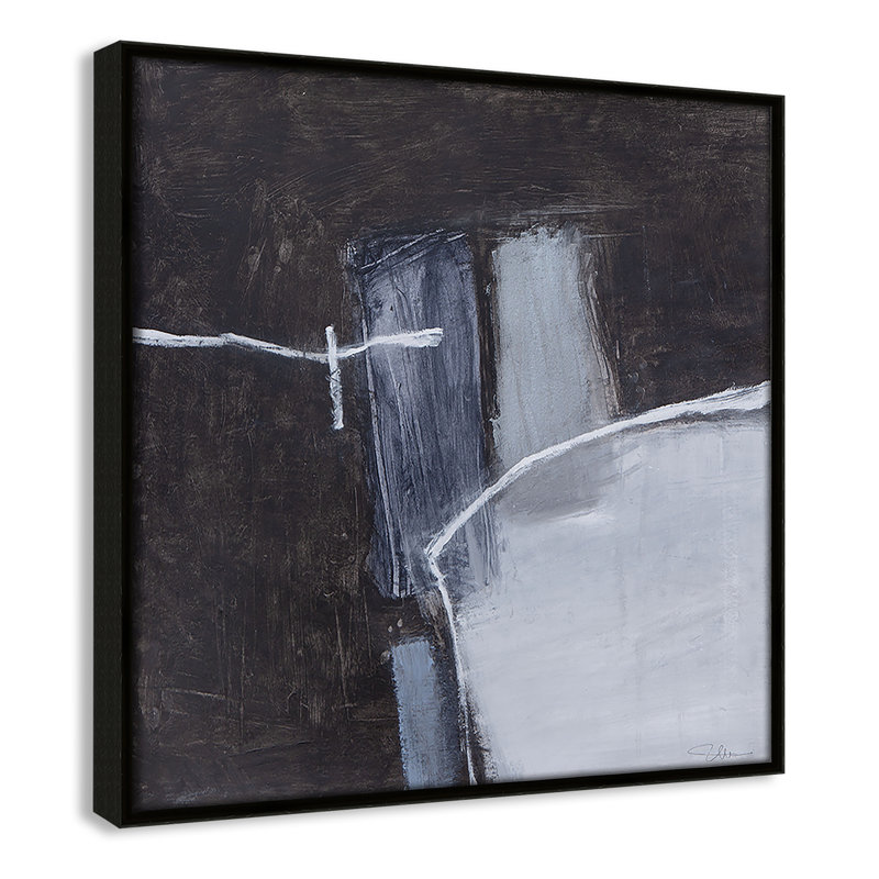 Graphite Gemstones I Print par Casa Fine Arts, Espresso, H 13,5 po x l 13,5 po