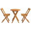 2 - Person Solid Wood Patio Dining Set Table,