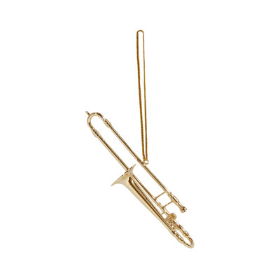 Ornement figurine trombone de musique à suspendre
