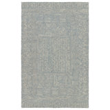 Geometric Area Rug in Blue/Cream