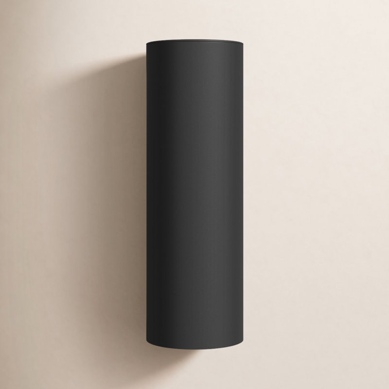 Dylan Wall Light, 18.25" H x 6" W x 6" D, Black, No