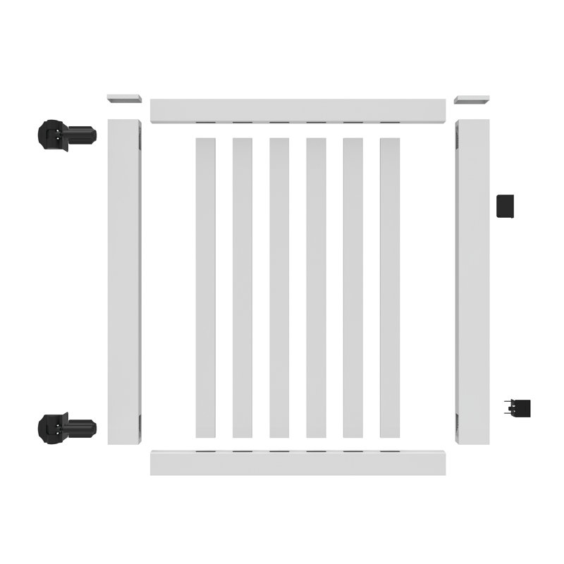Terex 4-ft White Vinyl Pool Fence Gate Kit