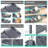 Expandable Dish Drying Rack with Cutlery & Cup Holder, Gray