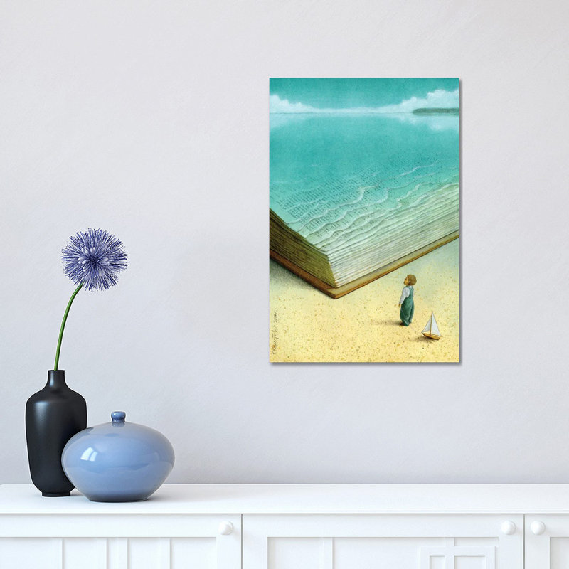 Ocean by Pawel Kuczynski - Painting on Canvas, Wrapped Canvas, 30.48 cm H x 45.72 cm W