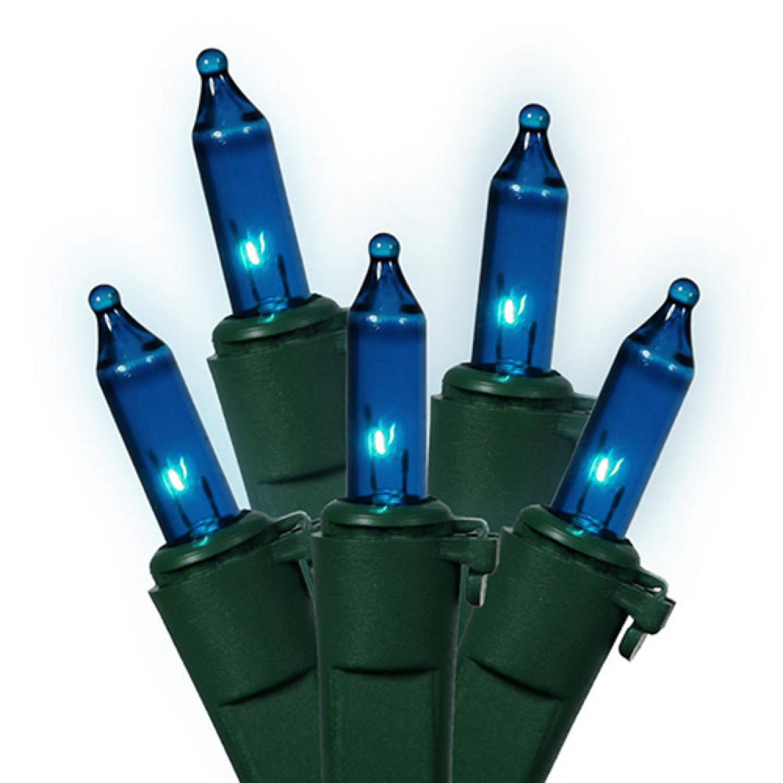 Mini Christmas String Lights, Blue, 23' L
