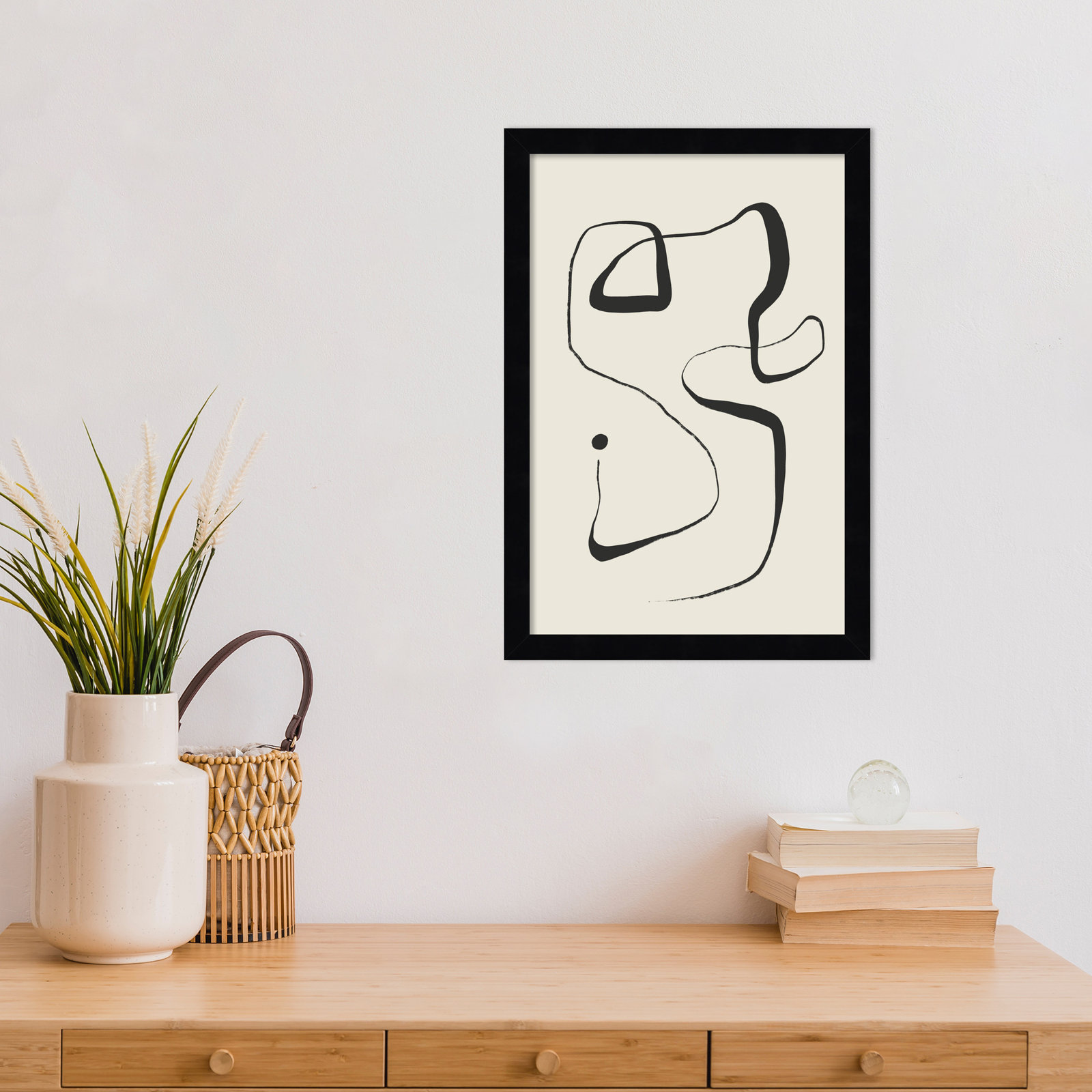 Galya "The Point" Print by Treechild, 17" H x 12" W, Black
