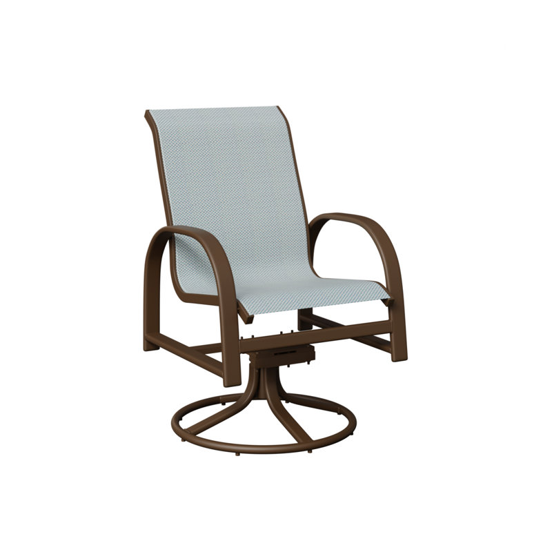 Chaise berçante berçante pivotante Berlin Gardens, Filon de bois mesquite, Interlock Calypso