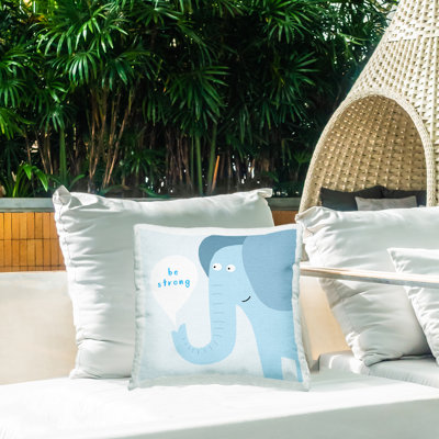 Coussin d'extérieur Be A Friend Birds, imprimé par Carla Daly