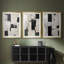 ABSTRACT Series CCGLV III - Impression sur mesure de qualité supérieure avec mat - 3 pièces-826165015-826165004