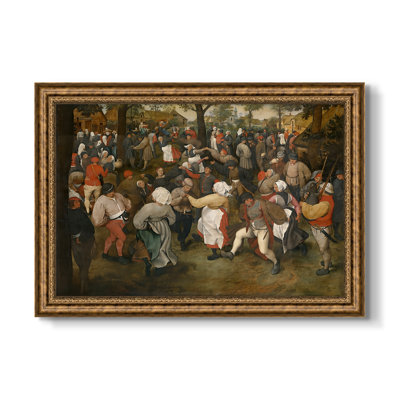 The Wedding Dance, c. 1566-Pieter Bruegel the Elder-Custom Framed Canvas