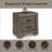 Lyndon Weathered Gray 2-Drawer Shaker Nightstand for Bedroom