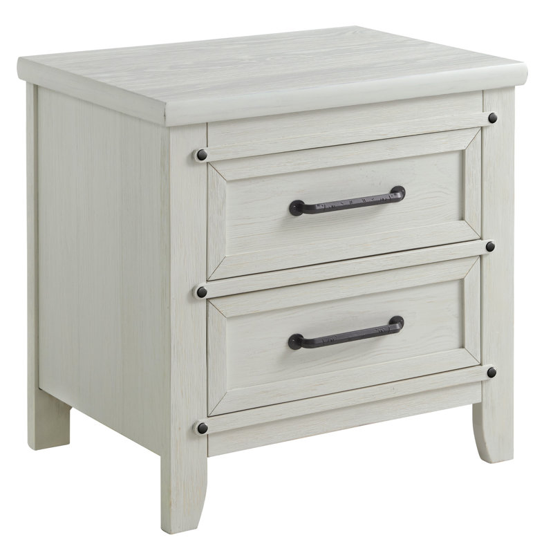 Ellison Nightstand, Rustic White