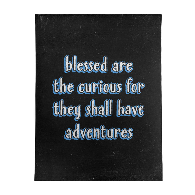 Tapis en polyester tableau noir style citation inspiration, Rectangle 8 pi x 10 pi