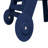 Oversized Outdoor Chaise Lounge Chair With 5 Adjustable Positions, HDPE Material, Wheels, And Cup Holder For Patio, Deck, Or Poolside, Navy Blue-2098273212