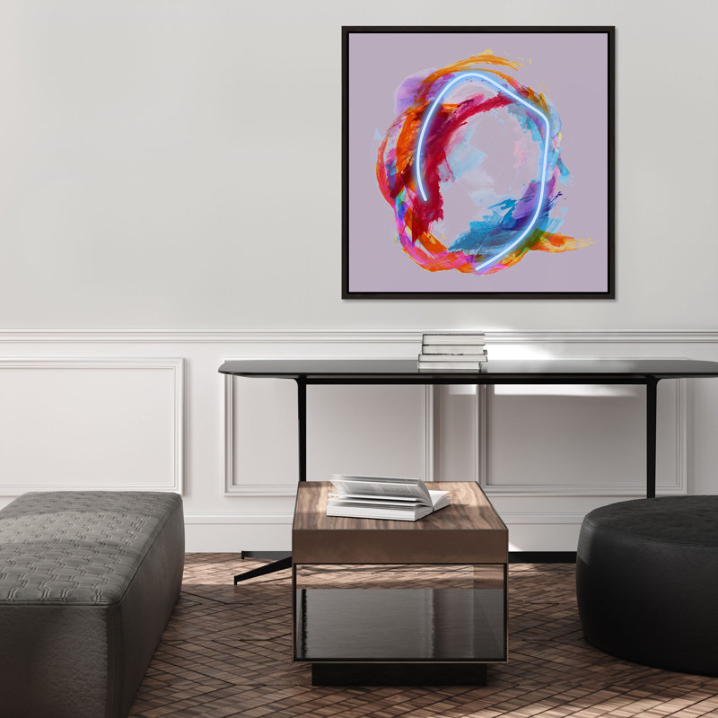 Light Tunnel III Painting by Sonia Noir, 37.75" H x 37.75" W, Glass Coat