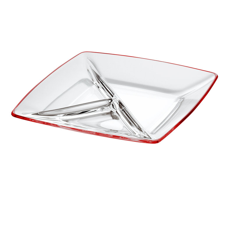 Orren Ellis Leadley Glass Divided Serving Dish