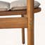 Ensemble de 2 chaises de salle à manger en bois d'acacia avec coussin