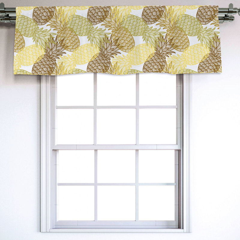 Sateen Ruffled Window Valance