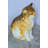Nifao Collection Brown Cat Sitting Bronze Statue, Charming for Cat Lovers 12" x 10" x 14"H