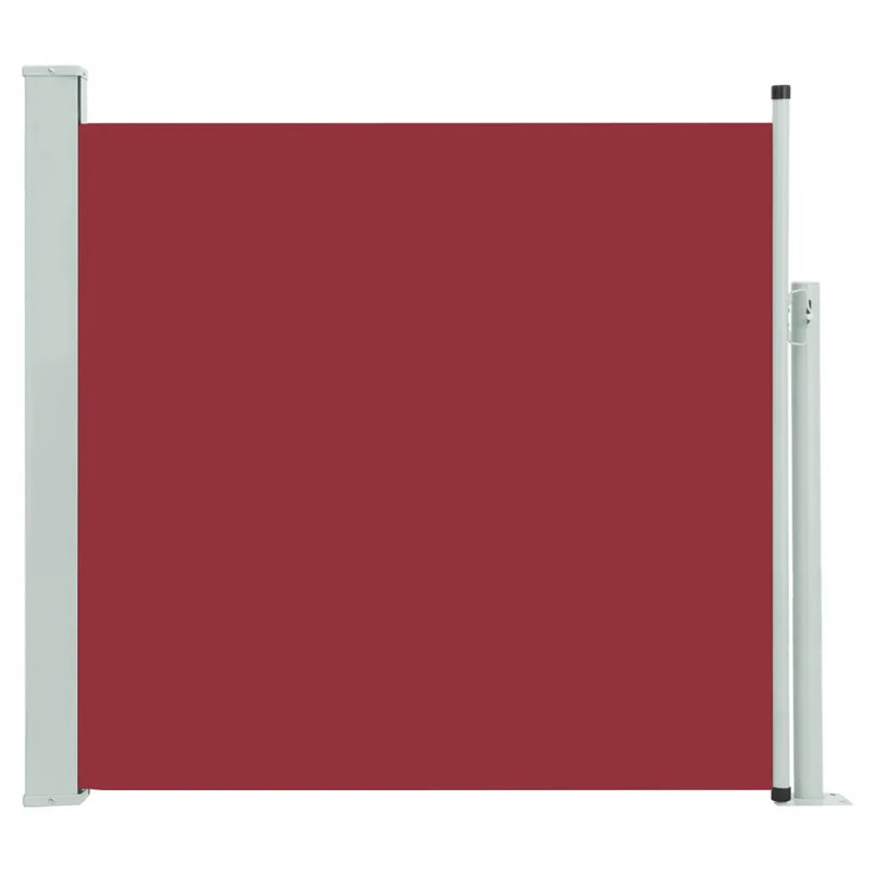 Dakota Fields 300cm W x 0cm D Fabric Cover Motorised Retractable Side Awning, Red