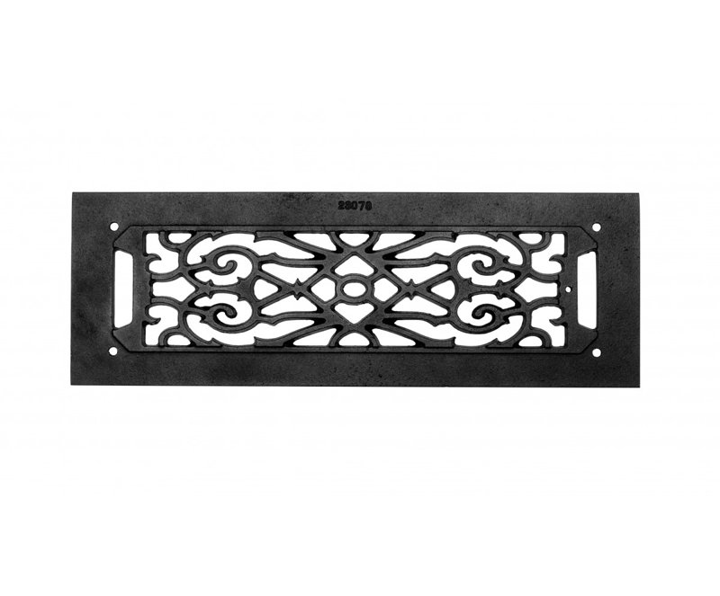 Grilles en fonte d’aluminium 5,5 po x 16 po noir