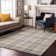 Premium Machine Washable Corum AMF1052 Plaid Rug