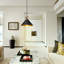 Black Cone Pendant Light – Hammered Ceiling Light for Kitchen Island & Dining Room