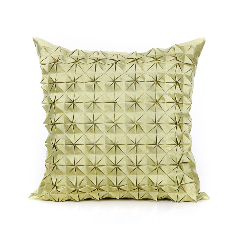 Slick Cut Solid Colour Throw Pillow, Lime
