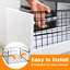 Paniers de rangement sous la tablette, panier en acier au carbone pliable sous l'armoire pour armoires de cuisine