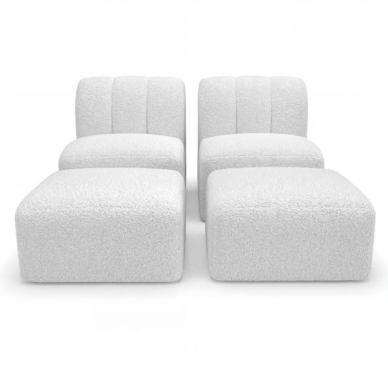 Ensemble de chaises longues d'extérieur avec repose-pieds Praia Sunbrella®