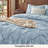 Bedsure Twin/Twin-XL Burgundy Pintuck Bed-in-a-Bag - Beige Pinch Pleat Comforter Set with Sheets, Pillowcases & Shams for Dorm Room(Set of 5)-105523219-128876092