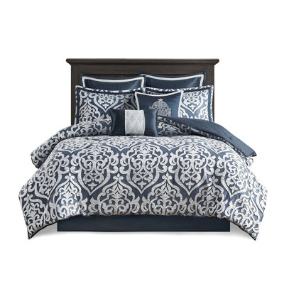 Faux Suede Comforter 7 Piece For Bed, Bedding In Luxury Pillow Included
