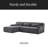 Chenille L-Shape Luxury Sectional Oversized Sofa,Mnimalist Design,Comfy Sleeper Couch For Living Room,Apartment&Reception Spaces,No Assembly Required-649076525