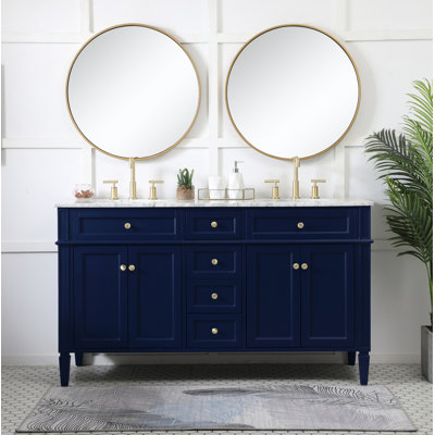 Ensemble de meuble-lavabo double 60 "Rivers