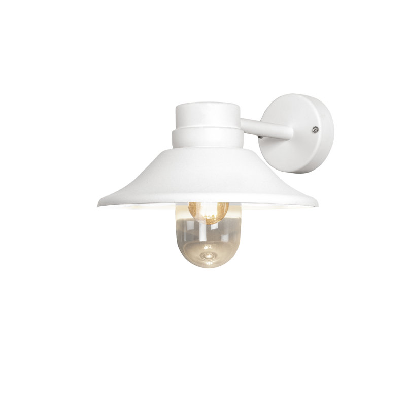 26.5cm H Outdoor Wall Lantern, White