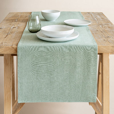 Woven Chambray Table Runnner