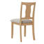 Chaises de salle à manger rembourrées confortables, en bois d'hévéa, ensemble de 4, style cuisine moderne-1480598830