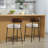 Counter Height Ferrer, 24" Ferrer , Boucle Counter Stools With Back, Boucle Ferrer For Kitchen Island, Dining Room(Set Of 3)-1266402357